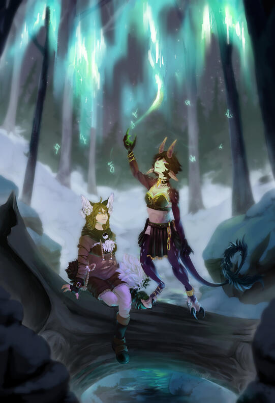 Fully Painted Illustrations Scene